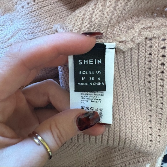 SHEIN Tan Button-Up Knit Dress - Picture 3 of 3